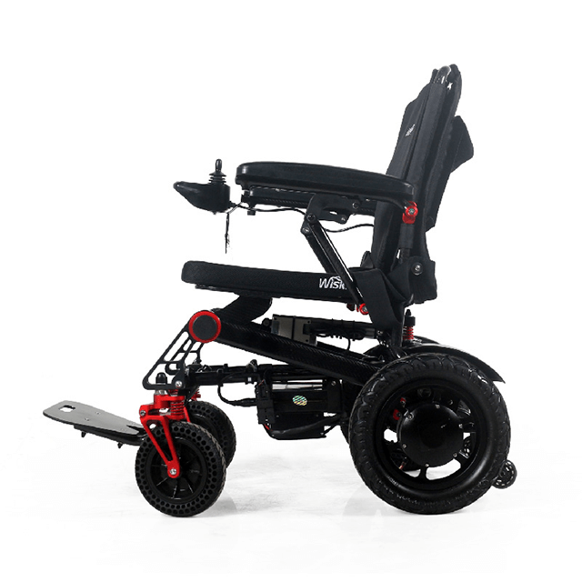  carbon fiber remote control automatic folding power wheelchair for disabled