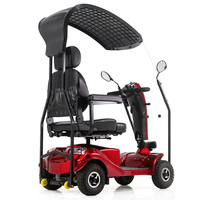four wheel mobility scooter with suspension for heavy body