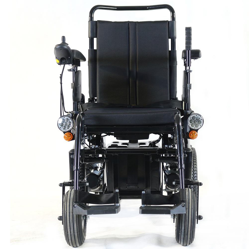 medium power wheelchair with lights controller for heavy body