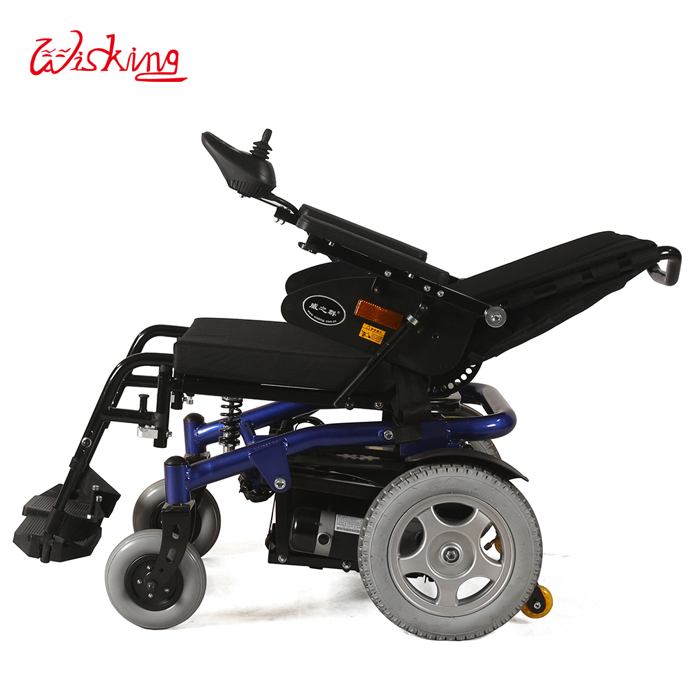 medium power wheelchair with three suspension for disabled