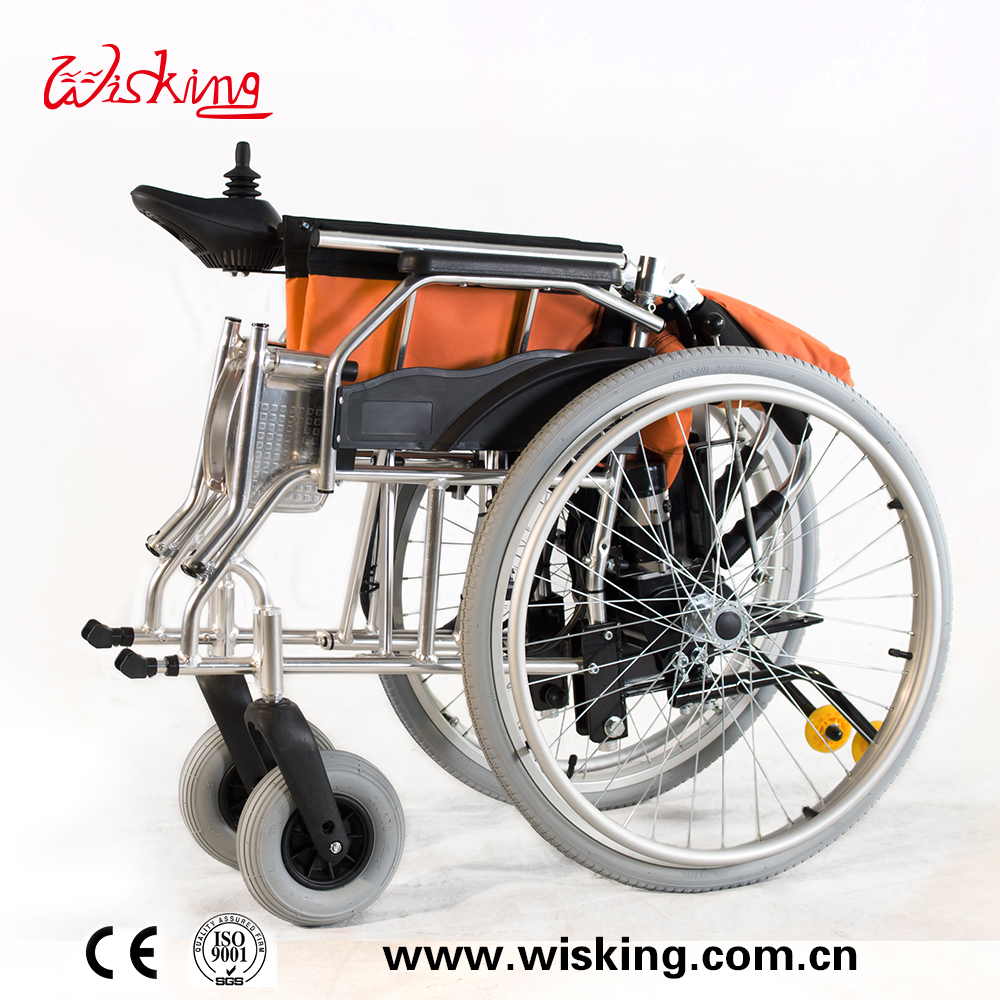 foldable power wheelchair with lithium battery for disabled